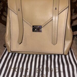 Henri Bendel Tan Tote Bag Premium Leather Classic Design